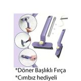 Plodna House Çok fonksiyon Döner Başlıklı Temizlik Fırçası Cımbızlı