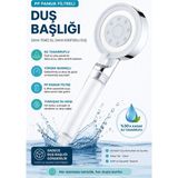 Plodna House PP Pamuk Filtreli 5 Fonksiyonlu Yüksek Basınçlı Duş Başlığı Su Tasarruflu ABS Gövdeli