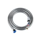 Plodna House Premium Kalite 150 cm Çelik Örgülü Krom Kaplama Duş Hortumu Duş Spirali G 1/2