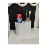 Plodna House Set Üstü Diş Fırçalık Plastik Beyaz
