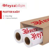 Plottersarf 1.Hamur Premium Opak 80 gr Plankopya Ozalit 62 cm 175 mt 2 Rulo Plotter Kağıdı