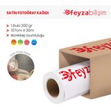 Plottersarf Microporous Pearl Waterprof 200 gr 107 cm 30 mt 1 Rulo Parlak Fotoğraf Kağıdı