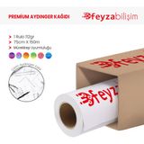 PlotterSarf Plankopya 112 gr Rulo 75 cm x 150 mt 1 Rulo Ozalit Aydınger Çizim Kağıdı