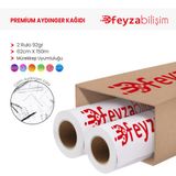 PlotterSarf Plankopya 92 gr Rulo 62 cm x 150 mt 2 Rulo Ozalit Aydınger Çizim Kağıdı