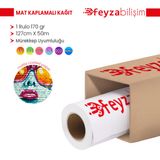 Plottersarf Premium Mat 170 gr Rulo 127 cm 50 mt 1 Rulo Coated Kağıt