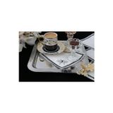 Plt Design 6'Lı Yusufcuk Desenli Linen Keten Kahve Yanı Kokteyl Sunum Peçetesi