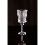 PLT Design Heren 6'lı Kristal Ayaklı Kahve Yanı Su ve Meşrubat Bardağı 140ML - Şeffaf