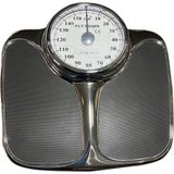 PLT POWER Mekanik Medikal Banyo Baskülü 160 kg Kapasite 1 kg Hassasiyet ile Dayanıklı Metal Yapı - Siyah