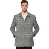 PLT8206 DEWBERRY ERKEK PALTO-DÜZ GRİ