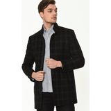 PLT8327 Dewberry Erkek Kaban-Desenli Lacivert
