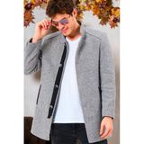 PLT8327 Dewberry Erkek Kaban-Koyu Diagonal Gri