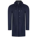 PLT8335 DEWBERRY ERKEK PALTO-AÇIK DESENLİ LACİVERT