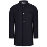 PLT8367 DEWBERRY ERKEK PALTO-AÇIK DÜZ SİYAH