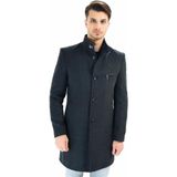 PLT8367 Dewberry Erkek Palto-Füme - XL