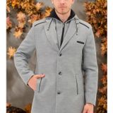 PLT8371 DEWBRRY ERKEK PALTO-DÜZ GRİ