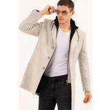 PLT8376 DEWBERRY ERKEK PALTO-DESENLİ BEJ