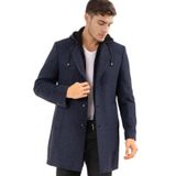 PLT8376 DEWBERRY ERKEK PALTO-DESENLİ LACİVERT-2
