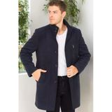 PLT8386 DEWBERRY ERKEK PALTO-DİAGONAL KOYU LACİVERT-2