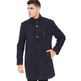 PLT8386 Dewberry Erkek Palto-Diagonal Koyu Lacivert-3
