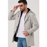 PLT8406 DEWBERRY ERKEK PALTO-DESENLİ BEJ