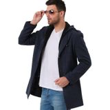 PLT8406 DEWBERRY ERKEK PALTO-DESENLİ MAVİ
