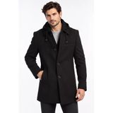 Plt9335 Dewberry Erkek Palto-Siyah