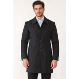 PLT9364 Dewberry Erkek Palto-Antrasit