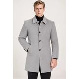 Plt9364 Dewberry Erkek Palto-Gri