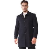 PLT9364 Dewberry Erkek Palto-Lacivert