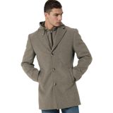 PLT9376 Dewberry Erkek Palto-Koyu Gri