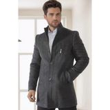 PLT9386 Dewberry Erkek Palto-Füme