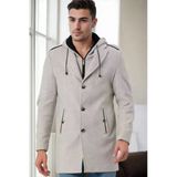 PLT9406 DEWBERRY ERKEK PALTO-DESENLİ BEJ