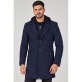 PLT9406 Dewberry Erkek Palto-Lacivert