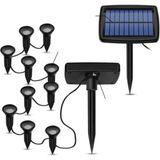 Pltech 10’lu Solar Bahçe Spot Lambası – Güneş Enerjili Toprak Saplamalı LED Yol ve Peyzaj Aydınlatma - Beyaz