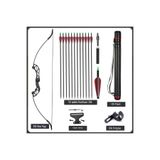 PLTECH Ok Yay Takımı Sadaklı 40- 50 Lbs Yeni Başlayan ve Profesyonel Okçular İçin Antrenman Hobi Eğlence Set