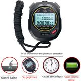 Pltech Profesyonel Dijital Kronometre YS-8100 Siyah ABS Plastik Malzeme ile Hassas Zamanlayıcı