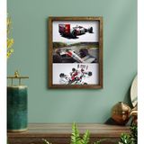 Plucopy Bk Gift Formula 1 Tasarımlı Doğal Masif Ahşap Çerçeveli Tablo 30X40CM-10 - Renkli