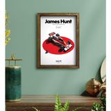 Plucopy Bk Gift Formula 1 Tasarımlı Doğal Masif Ahşap Çerçeveli Tablo 30X40CM-7 - Renkli