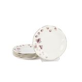 Plum Beyaz Porselen Pasta Tabağı 21 cm, 6'lı Set