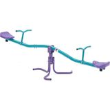Plum Dönen Metal Tahterevalli Güvenli Tasarım 193 x 66 x 83 cm Eğlenceli Bahçe Oyuncağı - Mavi