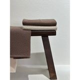 Plume Ceramic Home %100 Pamuk 2li El Havlu Seti - 30X50 cm | Çeyizlik, Misafir, Mutfak, Banyo Için Hediye Havlu - 30 x 50 cm - Kahve - Krem