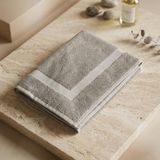 Plume Ceramic Home %100 Pamuk 2'li Taş Rengi Banyo Paspas | Ayak Havlusu | Hediyelik - 02S-Kahverengi - 50 x 70 cm