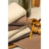 Plume Ceramic Home %100 Pamuk Waffle Desenli Premium 4lü Mutfak Havlusu 30x50 Çeyizlik, Misafir, Hediyelik