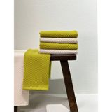Plumehome 4'lü El Havlu Seti - 30X50 cm | Çeyizlik, Misafir, Mutfak, Banyo Için Hediye Havlu - Yeşil - 30 x 50 cm