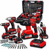 Plus 21V Li-Ion 6’lı Profesyonel Akülü Kombo Set – Kırıcı Delici Hilti, 13MM Metal Mandren