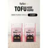 Plus Bebek Pudrası Kokulu Tofu Kedi Kumu 7L X 2 Adet