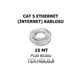 Plus Bilişim 15 Mt. Cat5 İnternet Kablosu, Tv Plus, Tivibu, Fiber, Adsl, Modem PC ve Laptop Ethernet Kablosu