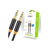 Plus Bilişim Aux Kablosu 2 Ucu Erkek 3.5mm 1 Mt. (Ses Aktarma Kablosu) Oksitlenmeye Dayanıklı Altın Jack A Kalite