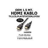 Plus Bilişim OEM Hdmi Kablo 1.5 Metre Standart 4K Görüntü Kalitesiyle Plus Bilişim