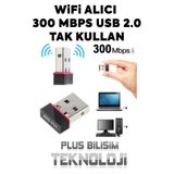 Plus Bilişim Platoon Pl-9331 300 Mbps Usb 2.0 Antensiz Wireless Adaptör, Alıcı Tak Kullan Wifi Alıcı Usb
